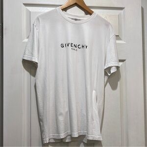 Givenchy White Short Sleeve Tee